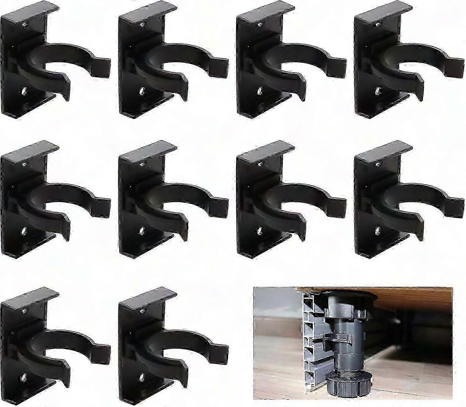 10 Befestigungselemente Für Küchensockelleisten, Halterungen Mit Clips, Zubehör Für Sofas, Tische, Betten Und Tv-ständer