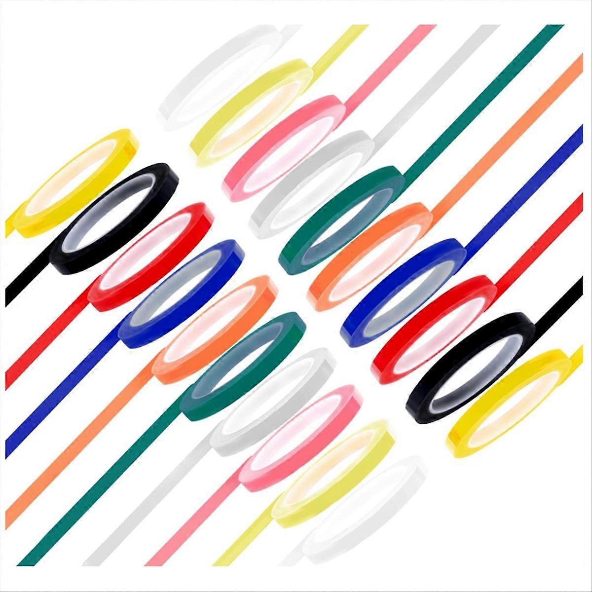 Instrumentenkennzeichnungsband 216 Fuß/l X 0,24 Zoll/b, Selbstklebende Markierungsetiketten, 66 Meter Rolle, Werkzeugmarkierungsband, 6 Mm Breite, Farbcodiert.