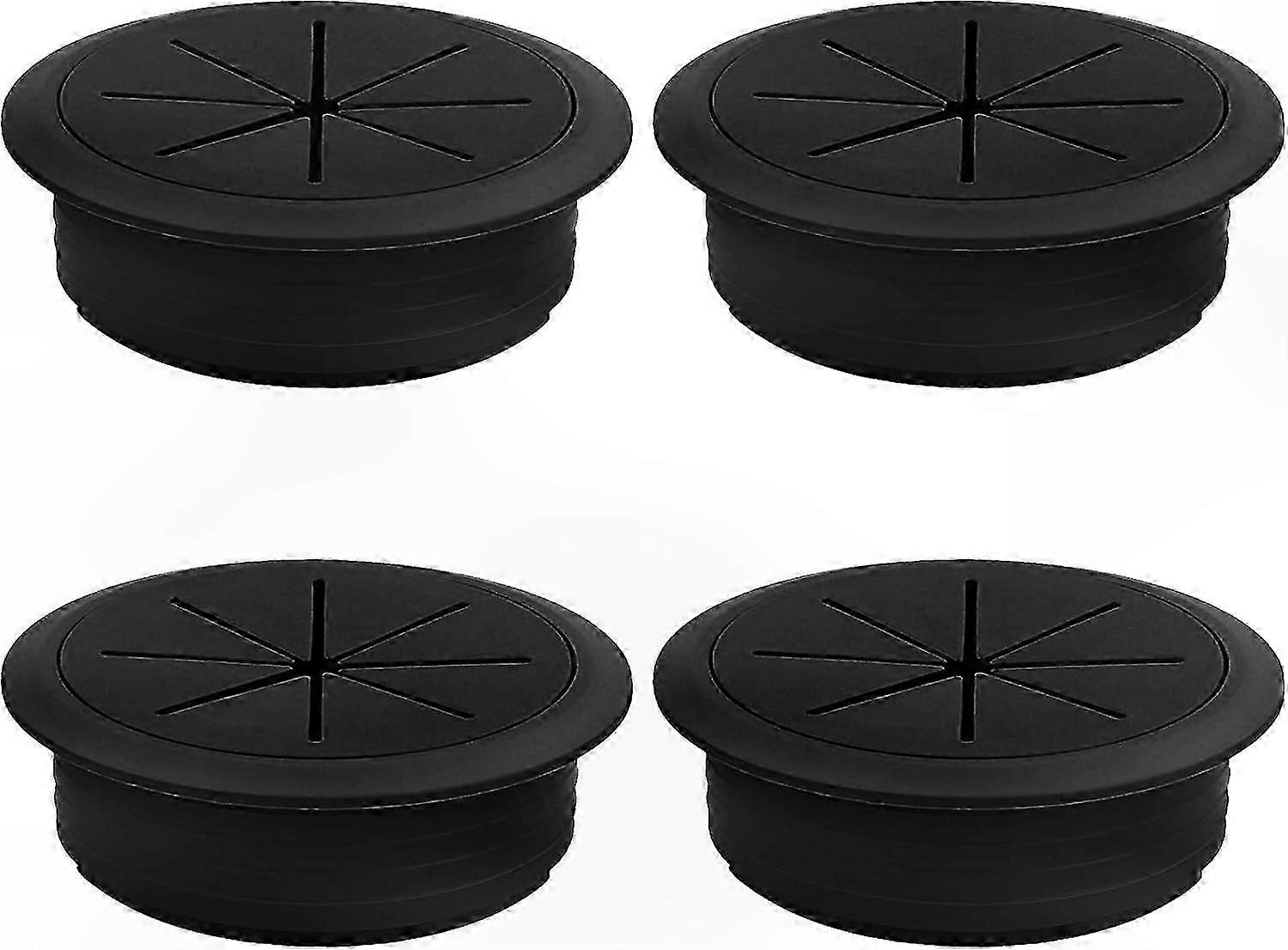 Set Mit 4 60-mm-kabeldurchführungen Für Büromöbel Und Computertische
