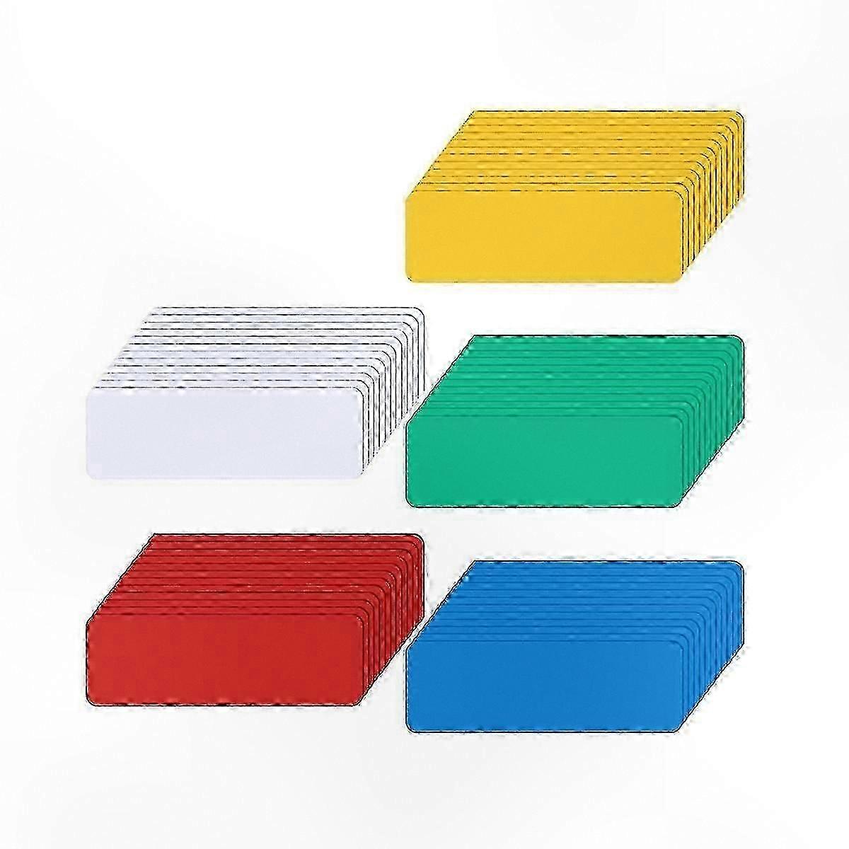 Wiederverwendbare Magnetische Whiteboard-etiketten, 60er-packung Wasserfeste Und Trocken Abwischbare Namensschilder Mit Klebefläche Zur Dauerhaften Kennzeichnung
