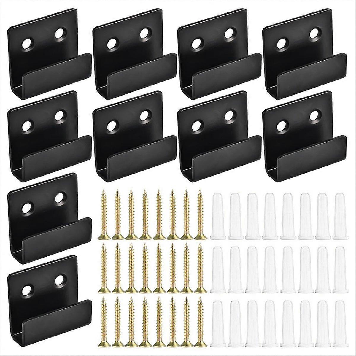 Set Mit 10 Edelstahl-wandspiegelhalterungen, U-förmige Halterungen Zur Wandmontage, Robuste Befestigungsclips Für Spiegel, 10-teiliges Set