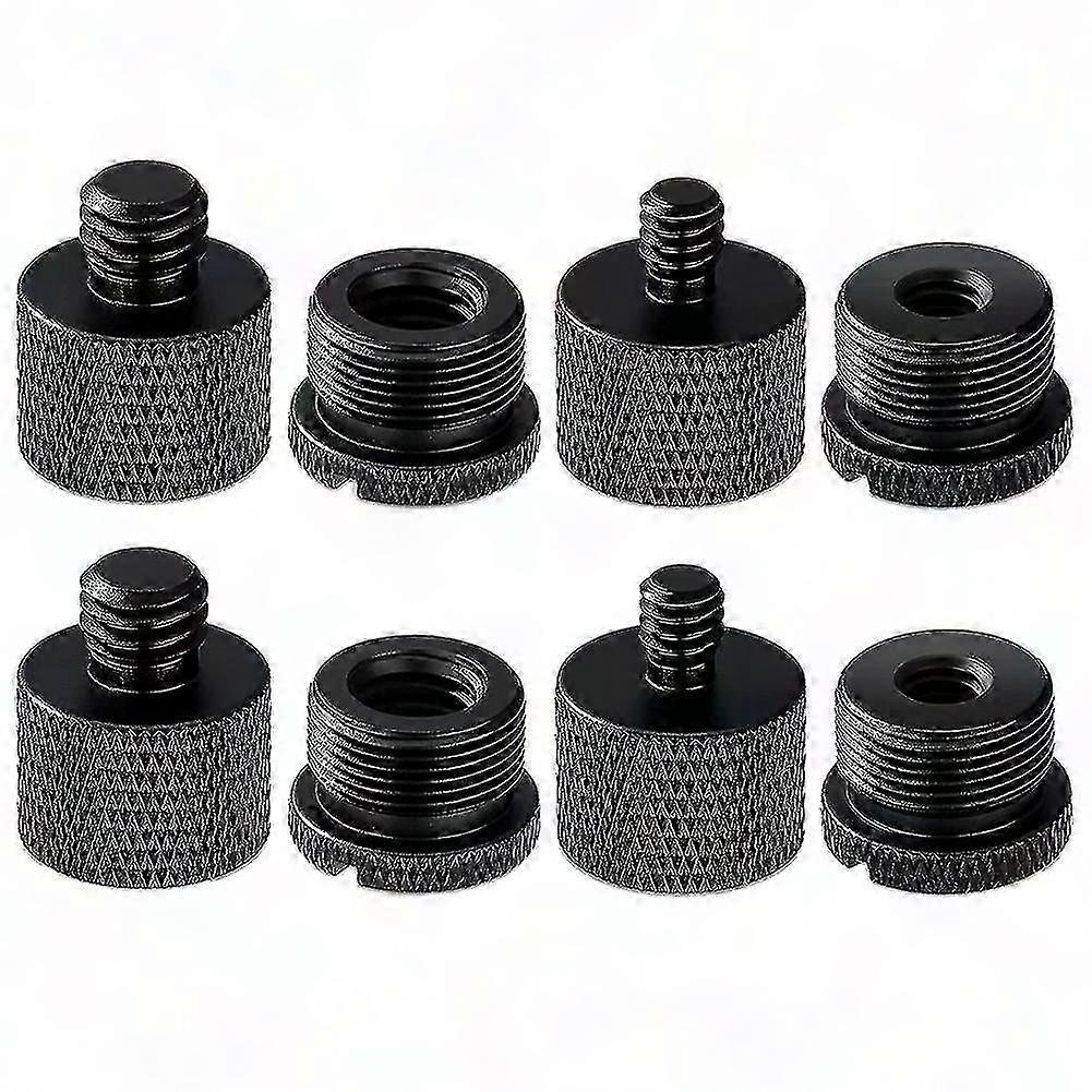 Gewindeadapter Für Mikrofonstativ, 8er-pack, 5/8" Innengewinde Auf 3/8" Außengewinde, 3/8" Innengewinde Auf 5/8" Außengewinde-konverter, Studio-schraubzubehör, Gemischtes Set.