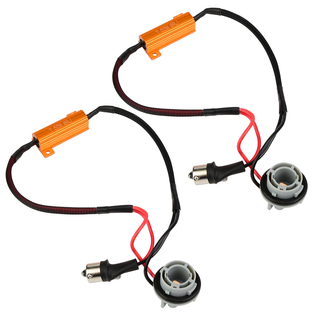 2 Lastwiderstandsstecker Mit Kabelbaum Für Led-blinker 1156, 2er-pack