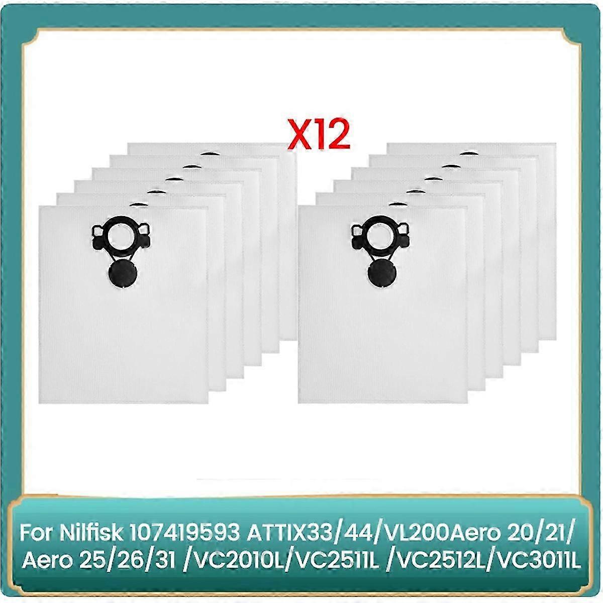 12er-pack Staubbeutel Für Staubsauger Der Serien Attix33/44 – Kompatible Ersatzfilter, 12er-pack
