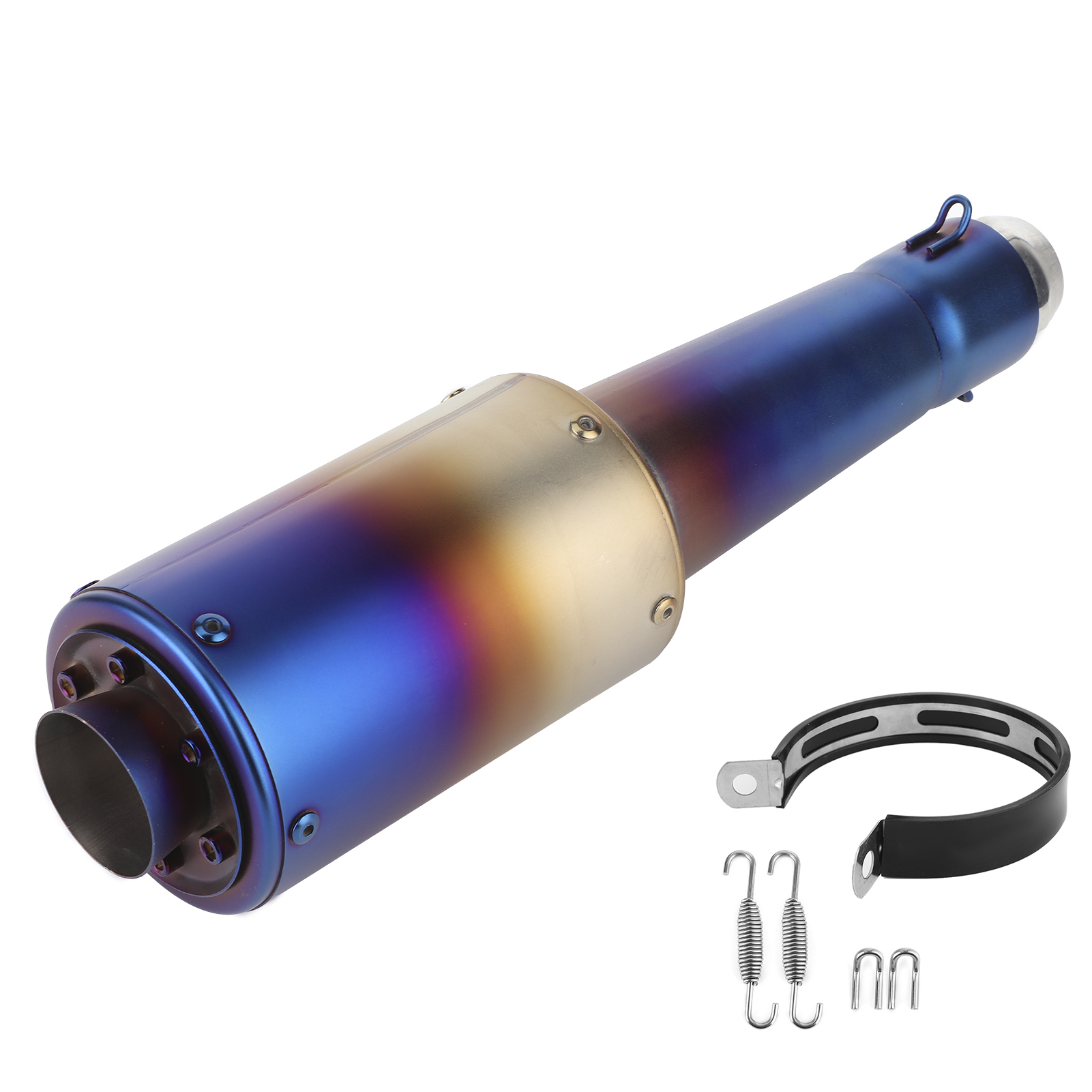 Universelles Auspuffendrohr Für Motorräder Mit 38–51 Mm Durchmesser, Passend Für Honda Cbr250rr Und Cbr500r, Blau