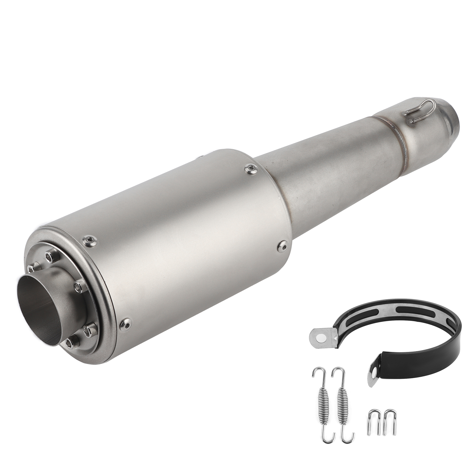 Universelles Titan-motorradauspuffendrohr, Durchmesser 38-51 Mm, Kompatibel Mit Honda Cbr250rr Cbr500r, Endschalldämpfer.