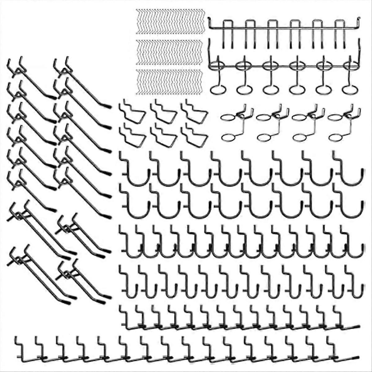 Packung Mit 176 Lochwandhaken, Verschiedene 1/4-zoll-metall-lochwandhaken