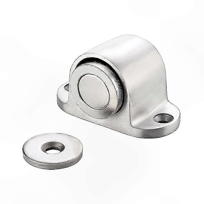 Kompakter Magnetischer Türstopper Aus Edelstahl, Magnetische Bodenbefestigung, Robuster Türstopper, Schlankes Und Unauffälliges Design, Für Den Innenbereich, 1 Stück.