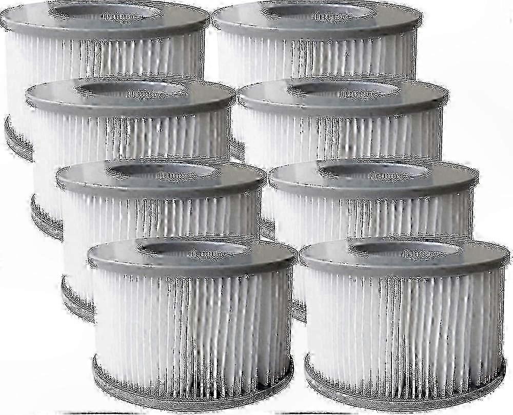 8er-pack Ersatzfilter Für Aufblasbare Pools Und Whirlpools, Universalfilterkartuschen, Kompatibel Mit Whirlpools Und Aufstellpools, Sparsame Ersatzpackung
