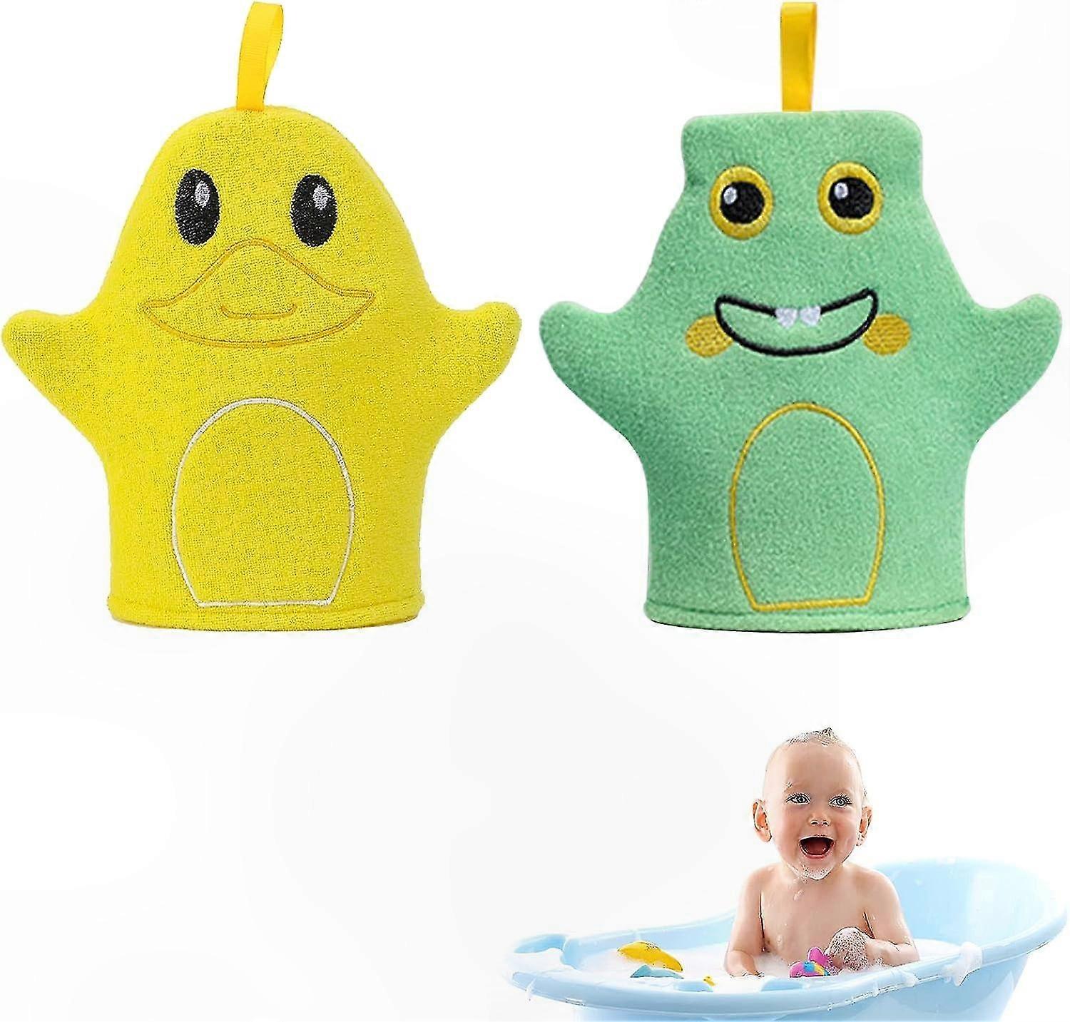 Ultraweicher Babywaschlappen, 2er-set Waschbare Tücher Für Kinderbad Und Dusche, Sanfte Hautreinigung