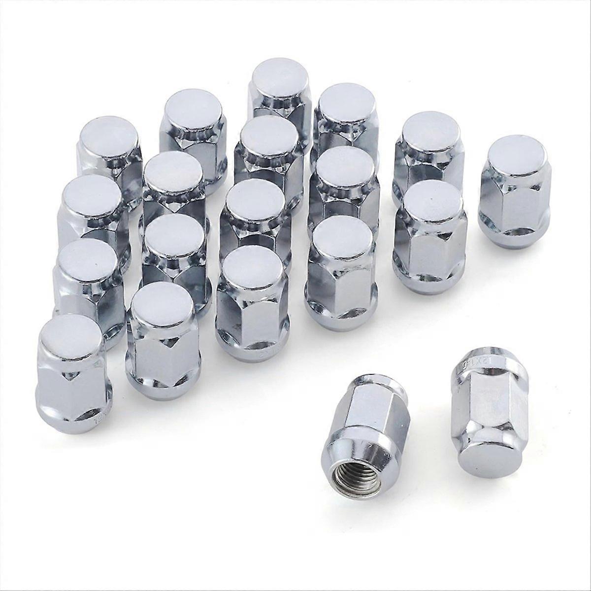 M12x1,5 Radmuttern, Einteilige Kegelform, Verchromt, Robuste Felgenbefestigung, 20-teiliges Set, Kfz-befestigungselemente, Premiumqualität, Korrosionsbeständig, Einfache Montage, Kompatibel Mit Den Me
