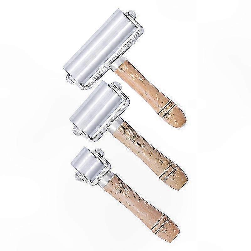 Holzpresswalze Mit Metallkante – 26 Mm Werkzeug Zum Kleben Und Für Lederarbeiten
