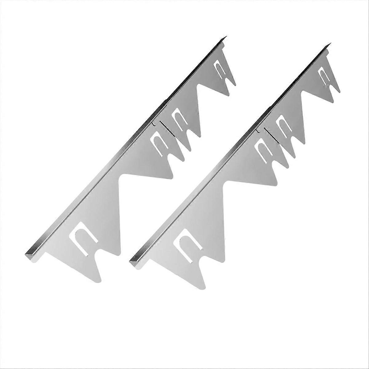 2 Edelstahl-herdschutzplatten, Brennerabdeckungen, Kochschutz, 2er-set