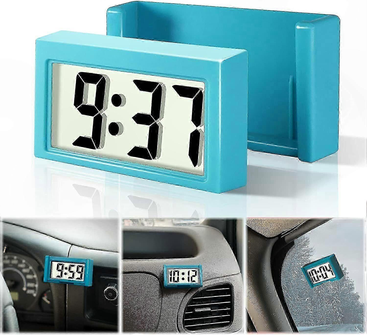 Große Digitale Led-uhr Für Das Armaturenbrett, Inklusive Klebehalterung, Praktisches Autozubehör