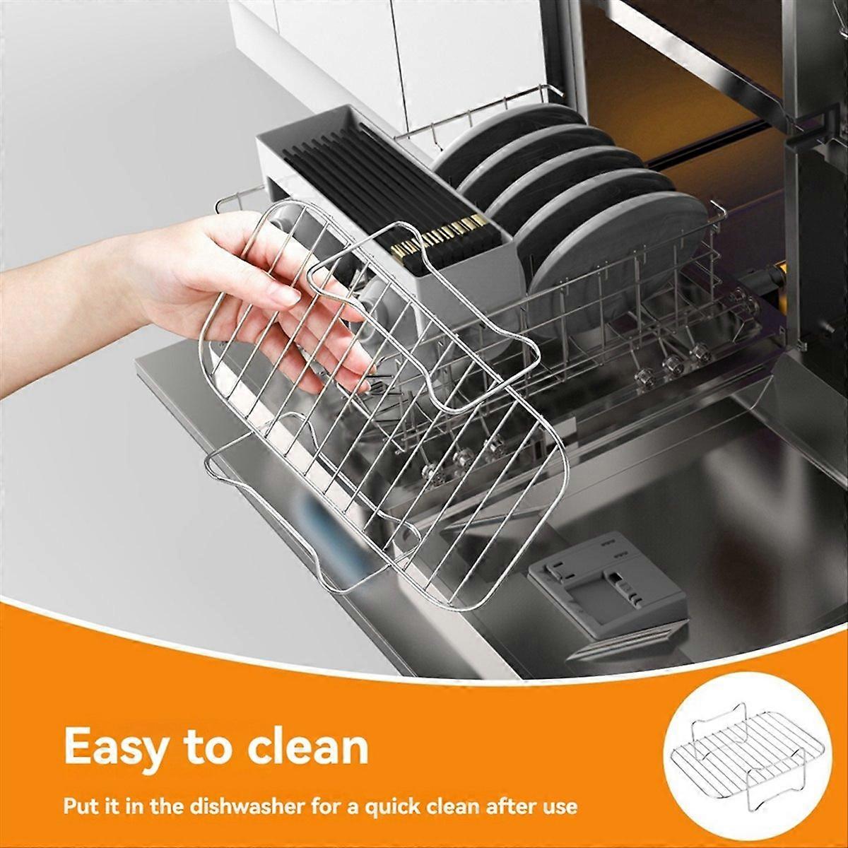Backblech Für Airfryer, Kompatibel Mit Tower T17099 Und Ek5729, Antihaftbeschichtetes Backblech, Robustes Ersatzteil