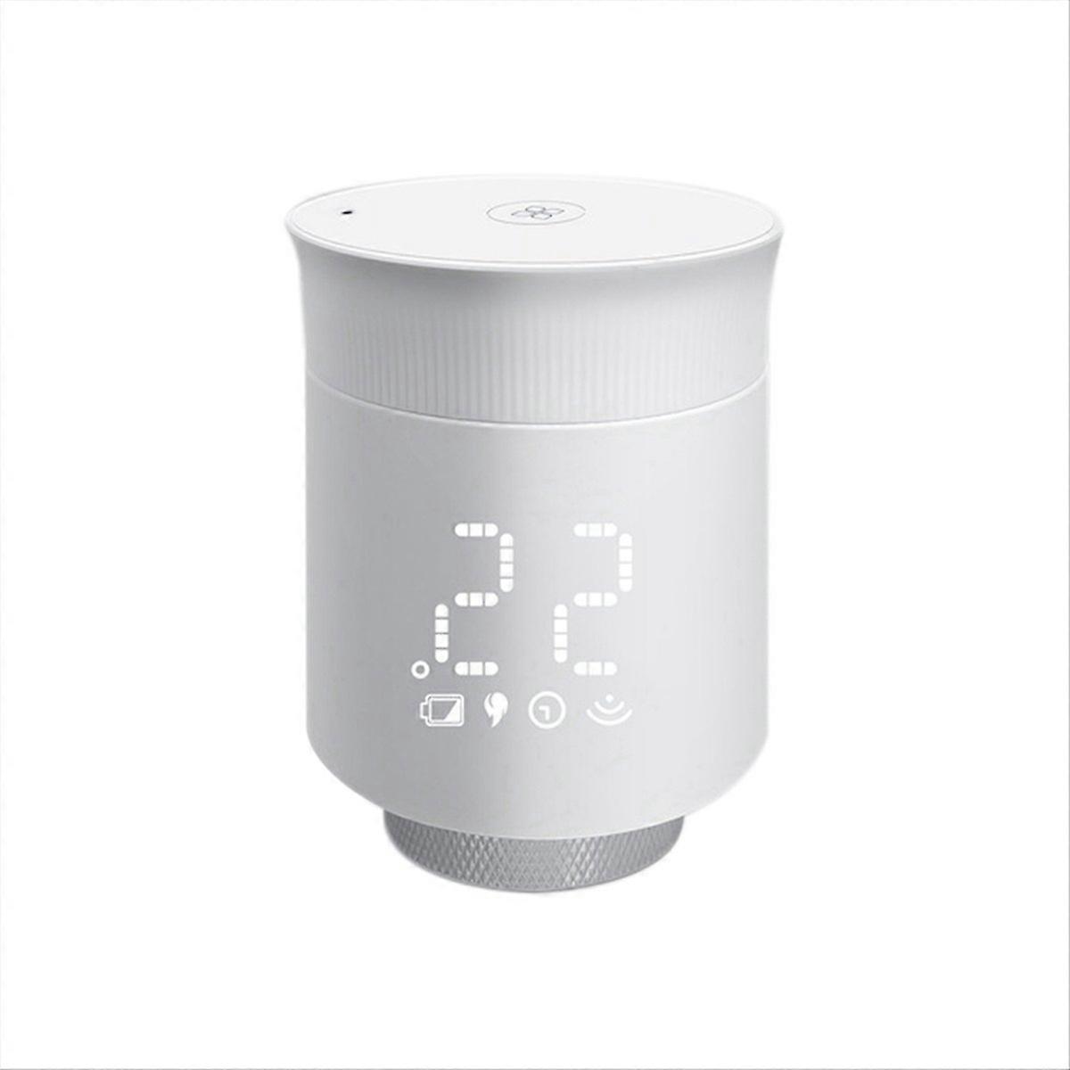 Intelligenter Thermostatischer Heizkörperfühler, Programmierbares Regelventil, Präziser Temperaturregler, Kompatibel Mit Zentralheizung, Zeit- Und Automatikfunktion, Energiesparend, Einfache Installat