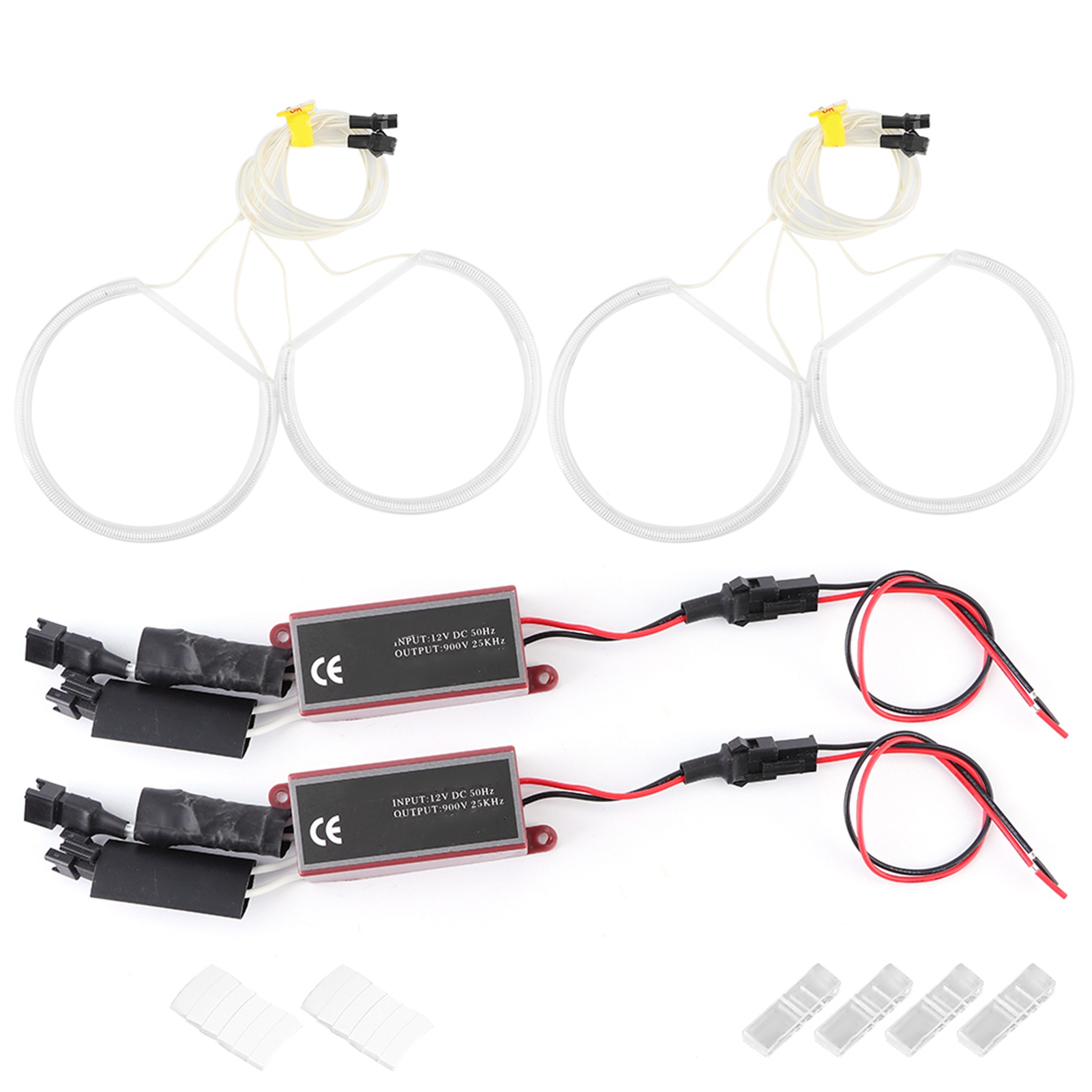 4-teiliges Ccfl-led-angel-eyes-scheinwerfer-set Für Bmw E36, E38, E39 Und E46, Nachrüst-halo-tagfahrlicht