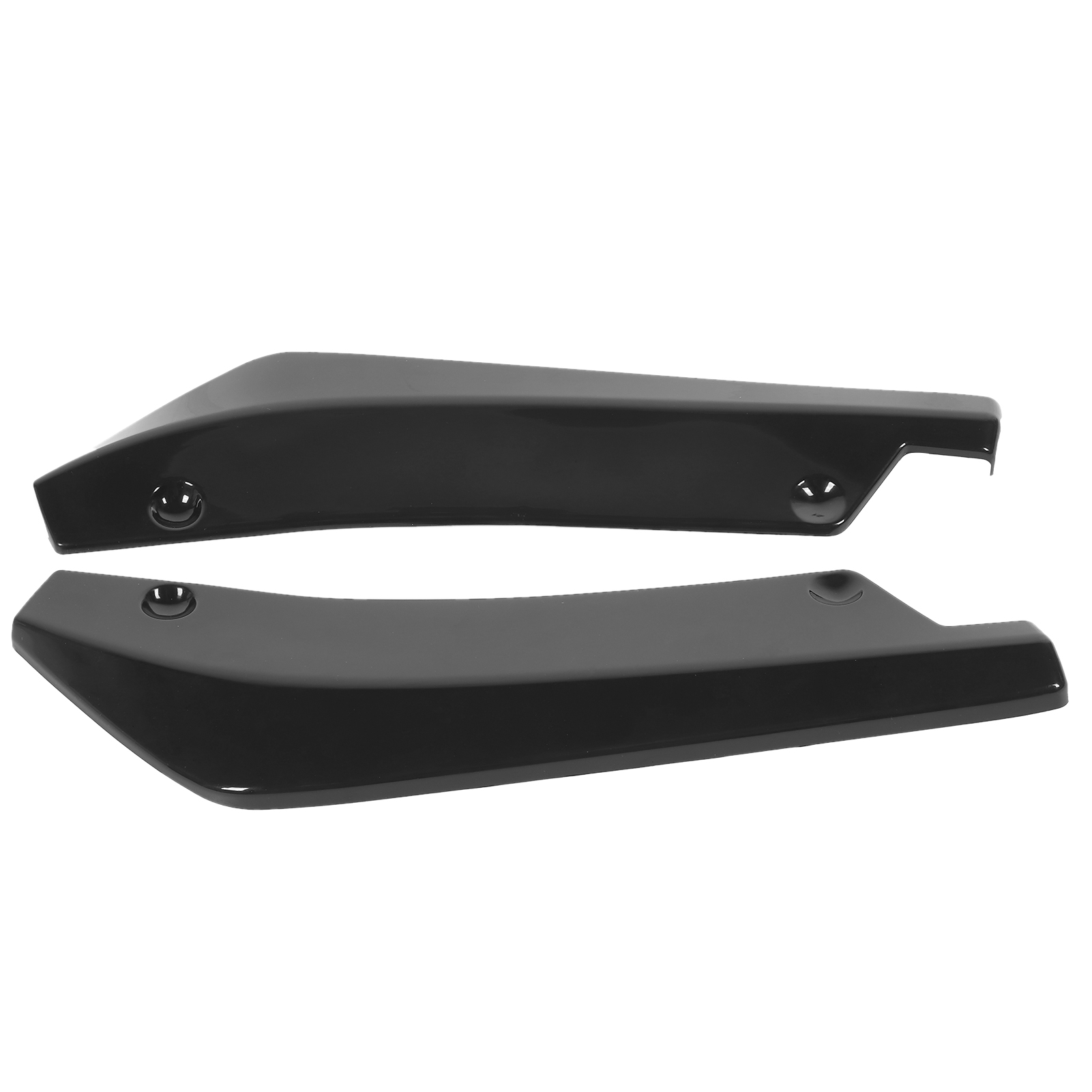2x Heckstoßstangenabweiser, Kratzfester Diffusorspoiler, Universeller, Glänzend Schwarzer Autoschutz