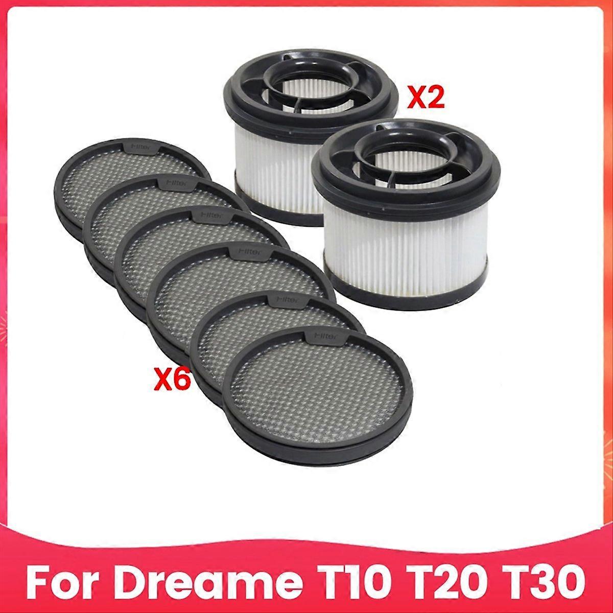 8-teiliges Set: Frontfilter Und Hinterer Schaumstoff Für Staubsauger, Kompatibles Ersatzset, Hochleistungsschwamm Und -filter, Wartungszubehör, Doppellagige Verpackung, Effiziente Reinigung, Kompatibe