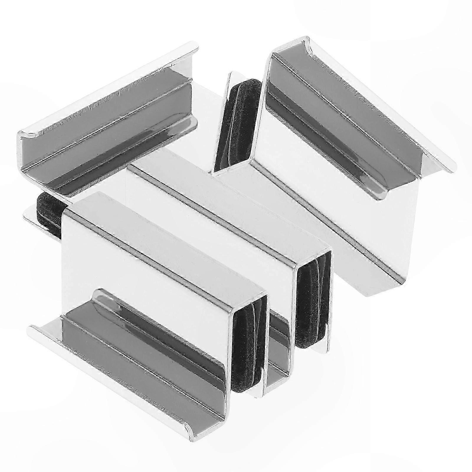 Glastürgriffe, 4er-set Ersatzclips Für Schränke, Acrylvitrinen Und Schaukästen, Glatte Oberfläche, Griffe Für Küche, Bad Und Vitrinen