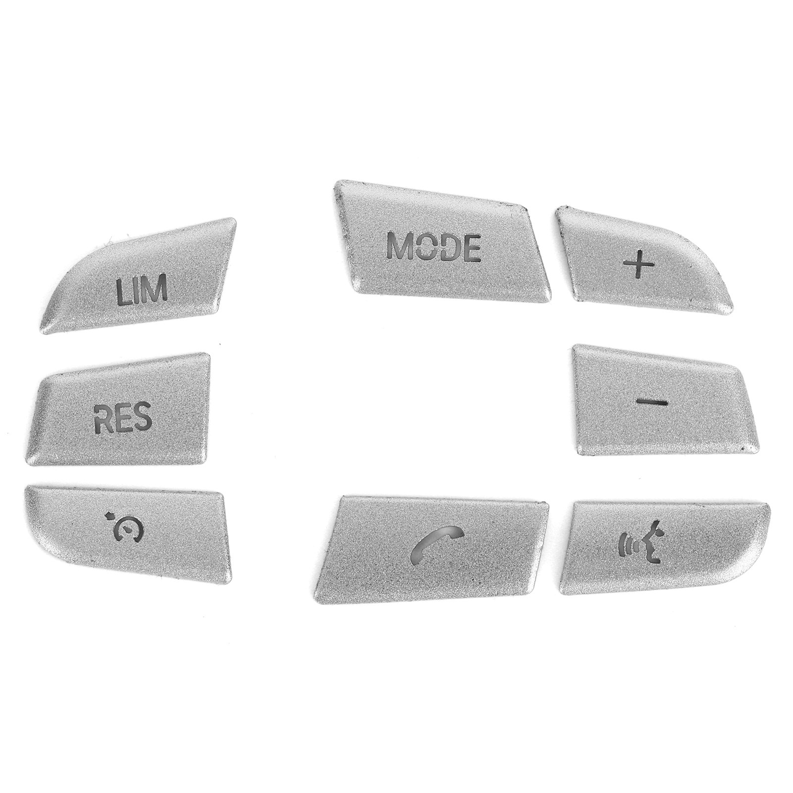 8 Stück Lenkradknopf-zieraufkleber Aus Aluminiumlegierung, Kompatibel Mit 1er/2er/3er/4er/5er/7er Serie, X1, X3, X5, F10, F20