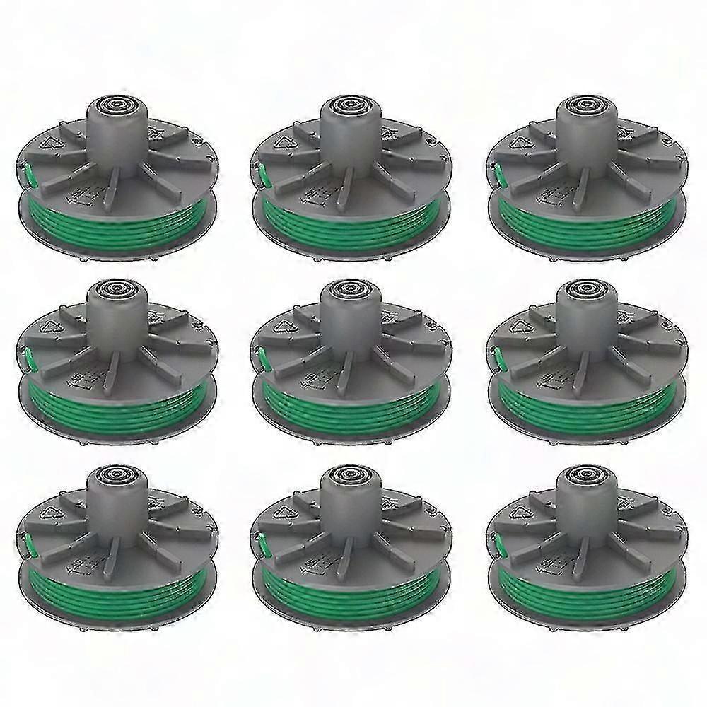 Packung Mit 9 Spulen 5309-20 Trimmerfaden, Kompatibel Mit Dem Rasenmäher Gardena Powercut Plus 650/30, Modell 9811, Ersatzteile