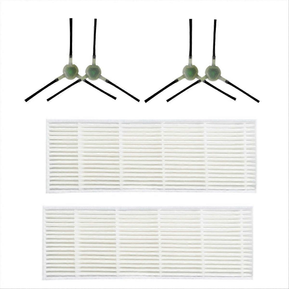 Ersatzset Für Saugroboter: Seitenbürste + Hepa-filter, Kompatibel Mit Den Meisten Modellen, Ideal Für Eine Effiziente Und Langanhaltende Reinigung.