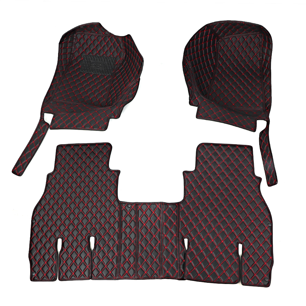 3-teiliges Set Luxuriöser, Wasserdichter Autofußmatten Aus Pu-leder, Kompatibel Mit Jl.