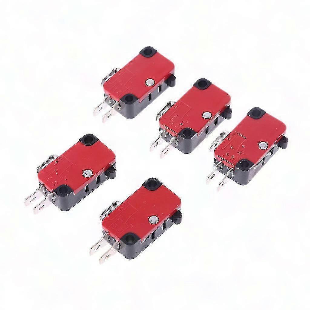 Mikro-endschalter V-15-1c25 250v 16a, 5 Stück, Rollenhebel, Schnappmechanismus, Erhöhte Sicherheit