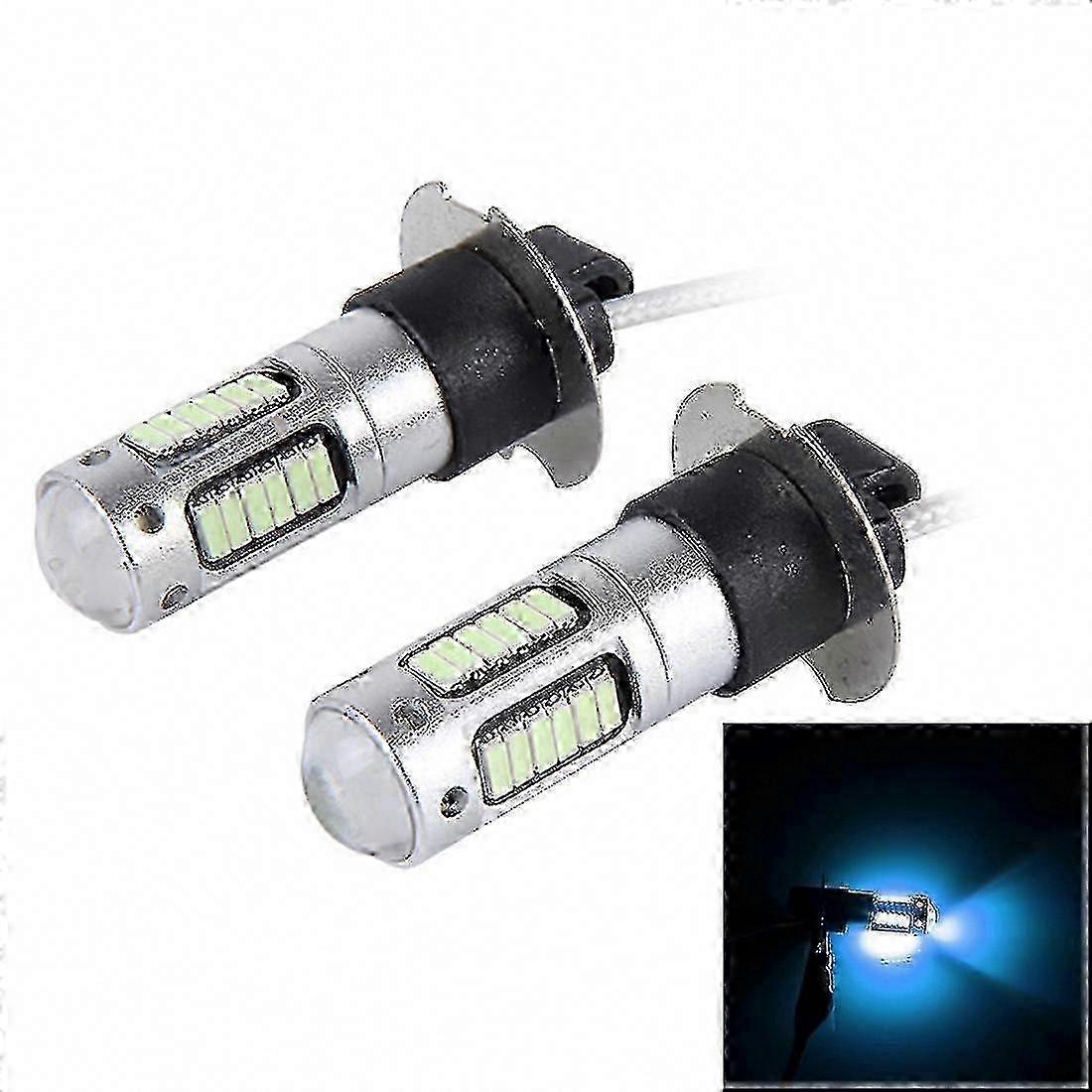 2 Stück H3 10w 30 Smd-4014 Led-nebelscheinwerfer Für Autos, 12v Dauerlicht - Km