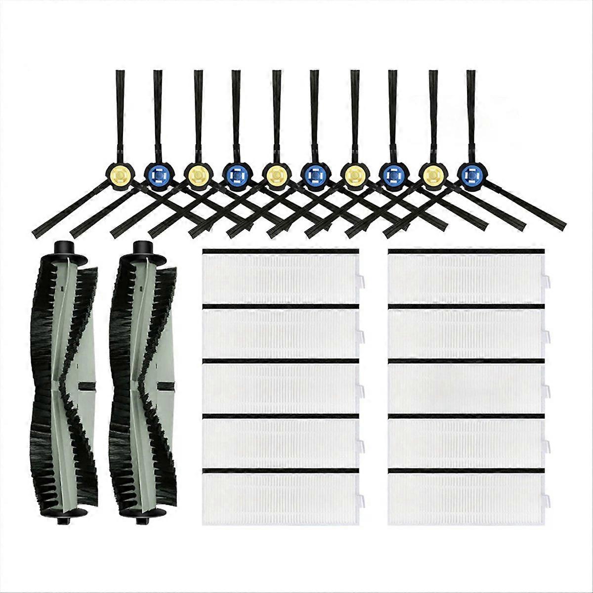 Set Mit 2 Hauptseitenbürsten Für Den Saugroboter T20s, Kompatible Ersatzteile, Effiziente Reinigung Von Ecken Und Fußleisten, Einfacher Austausch, Hochwertiges Originalzubehör.