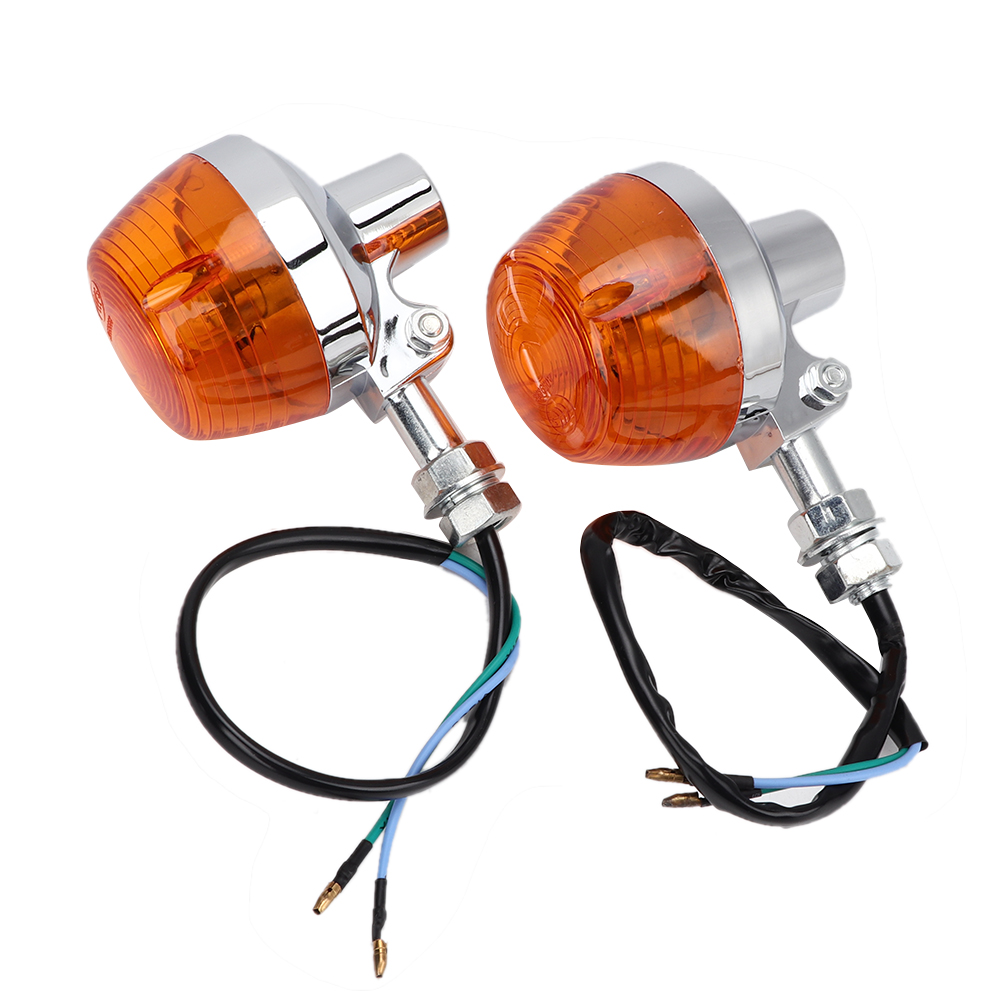 2 Stück Gelbe Motorrad-blinker, Blinker, Rücklicht
