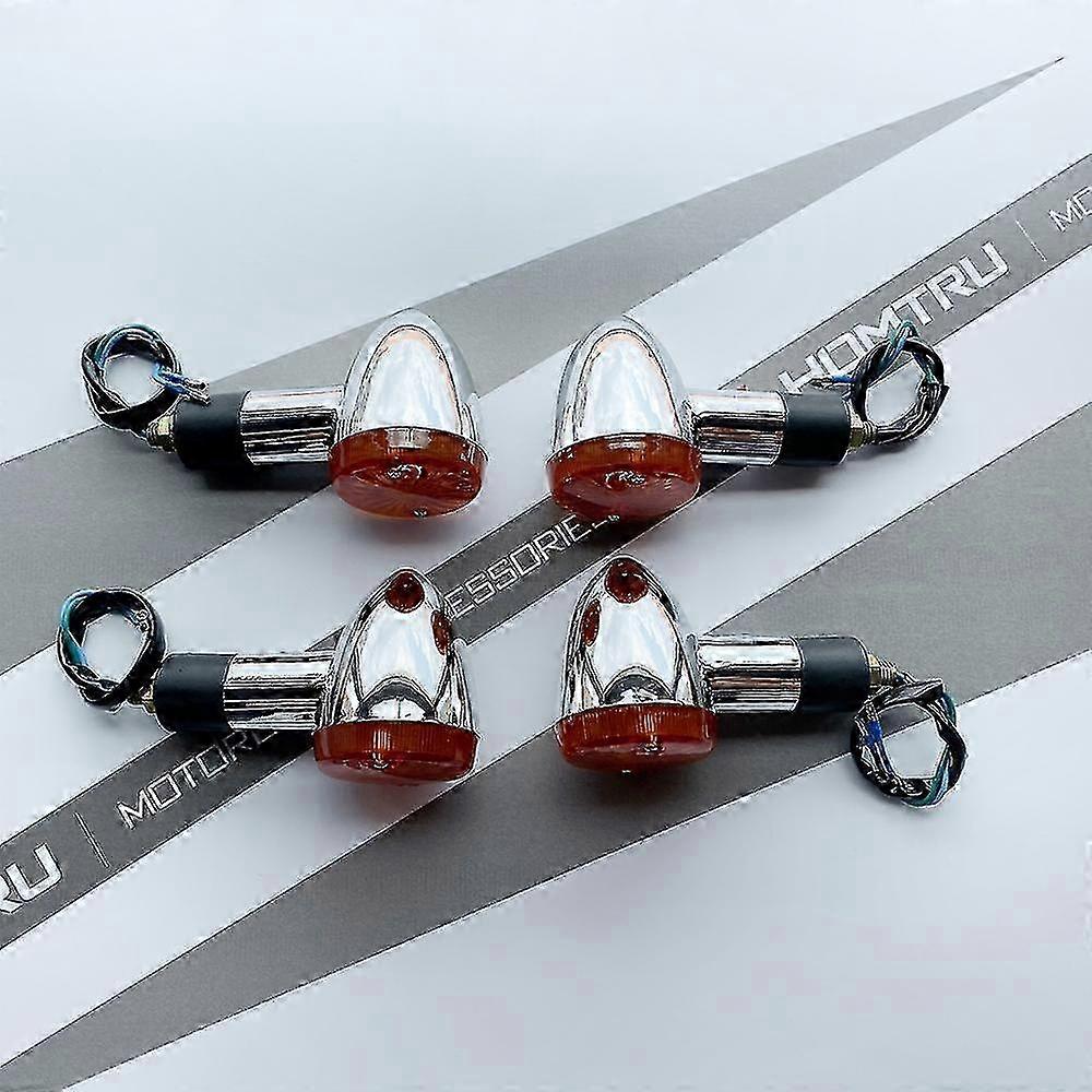 Universelle, Kugelförmige Blinker Für Cruiser-motorräder, 4er-set, Stilvolles Design Für Custom-umbauten Und Modifikationen