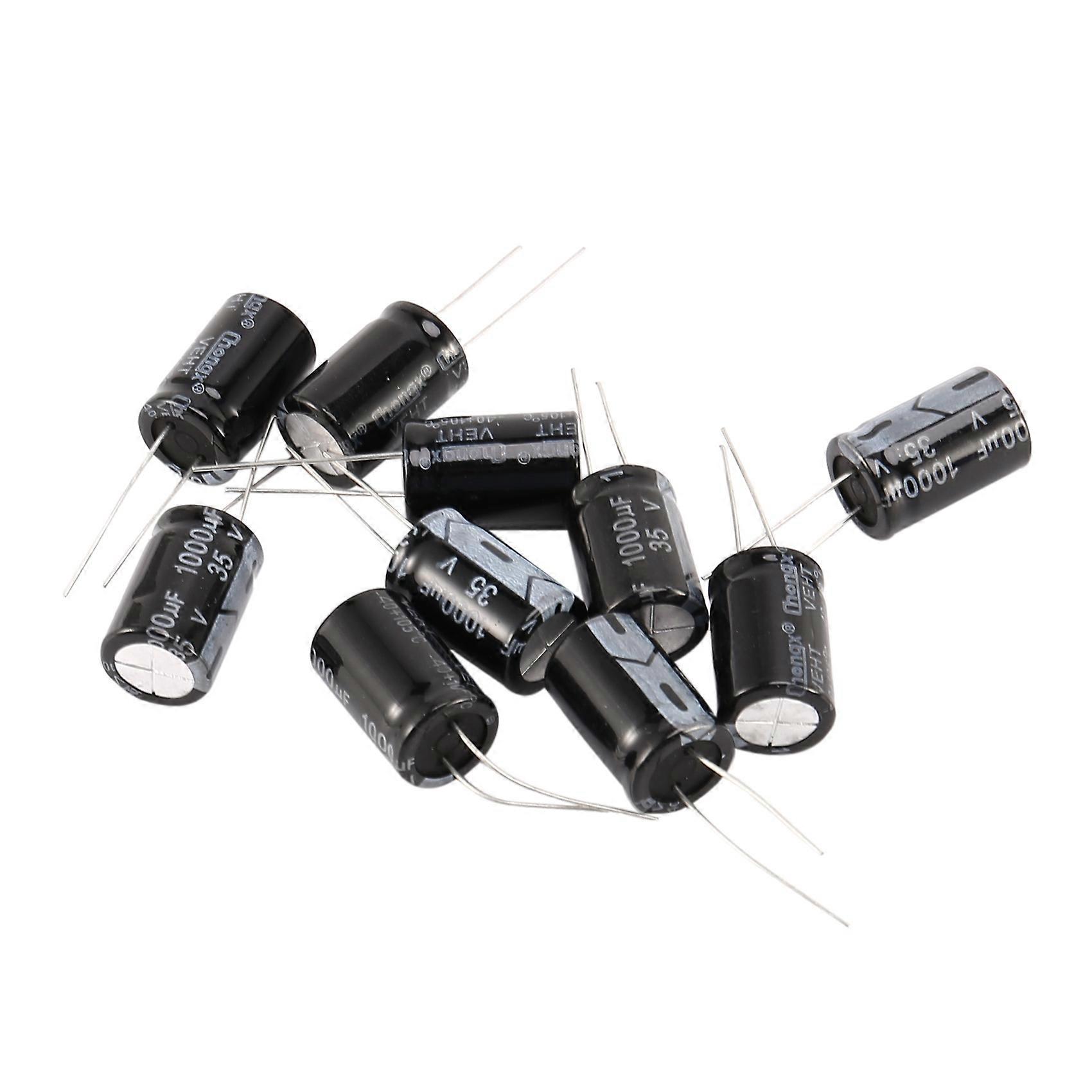 10 Radial-elektrolytkondensatoren, 1000 Μf, 35 V, 13 X 21 Mm, Elektronikbauteil-konvolut