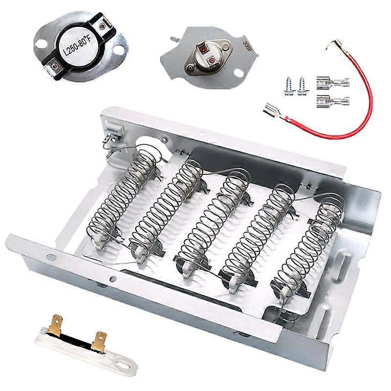 Heizelement Für Trockner 279838, Thermosicherungssatz 279816, Ersatzteil Für Trockner, Kompatibles Heizelement, Wartungszubehör, Thermische Sicherheitsbaugruppe, 2 Stück, Einfacher Austausch.