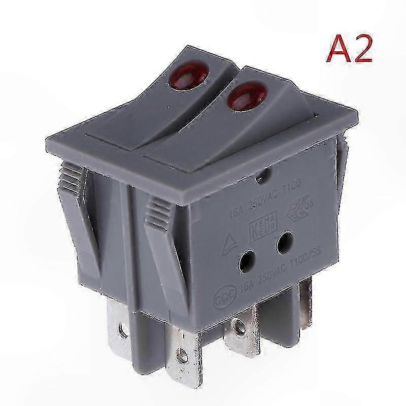 16a 250v Doppelknopf-wippschalter Für Ölkühler, Ein/aus-steuerung