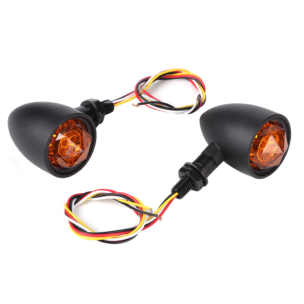 Paar Led-blinker Für Oldtimer-motorräder, Bullet-stil, Passend Für Honda.