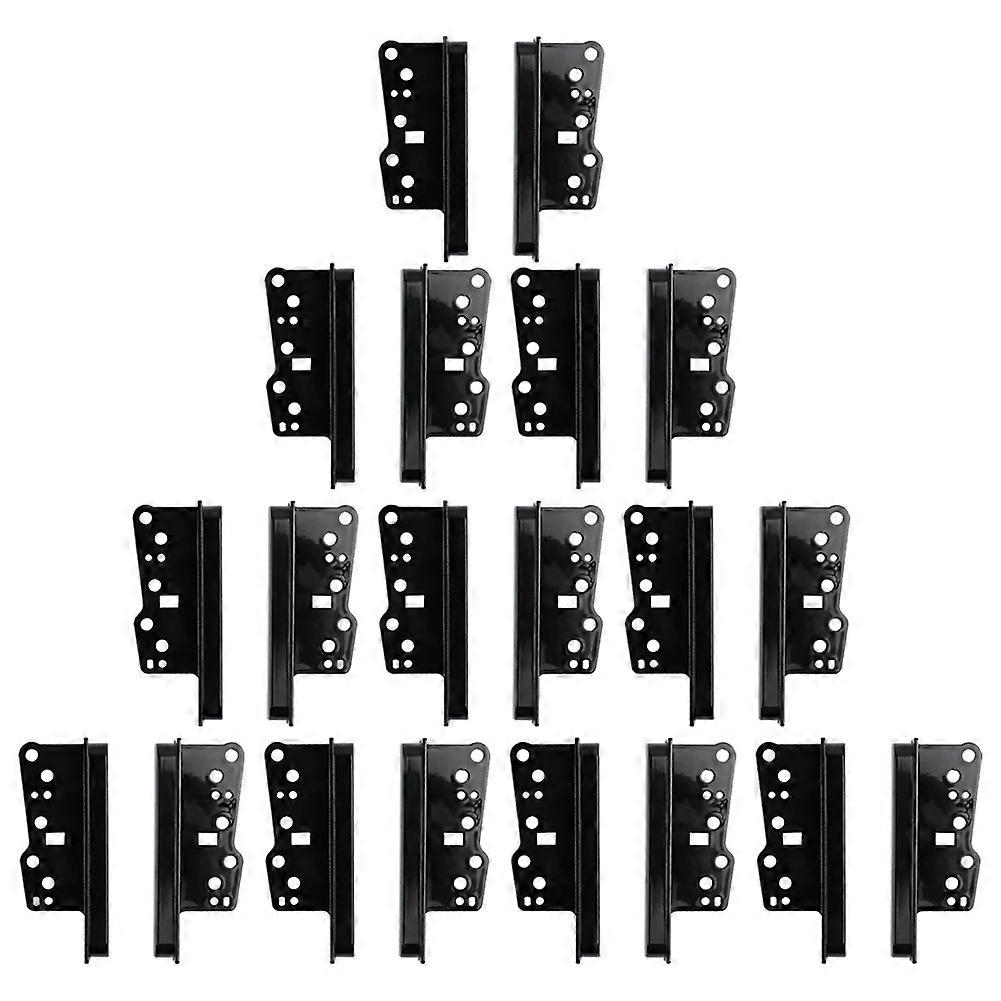 Doppel-din-einbaurahmen Für Autoradios, 2din-stereo-einbausatz, Set Mit 10 Paar Konsolenadaptern, Kunststoff-einbauplatten Für Den Einbau Von Autoradios, Kompatibel Mit Den Meisten Modellen.