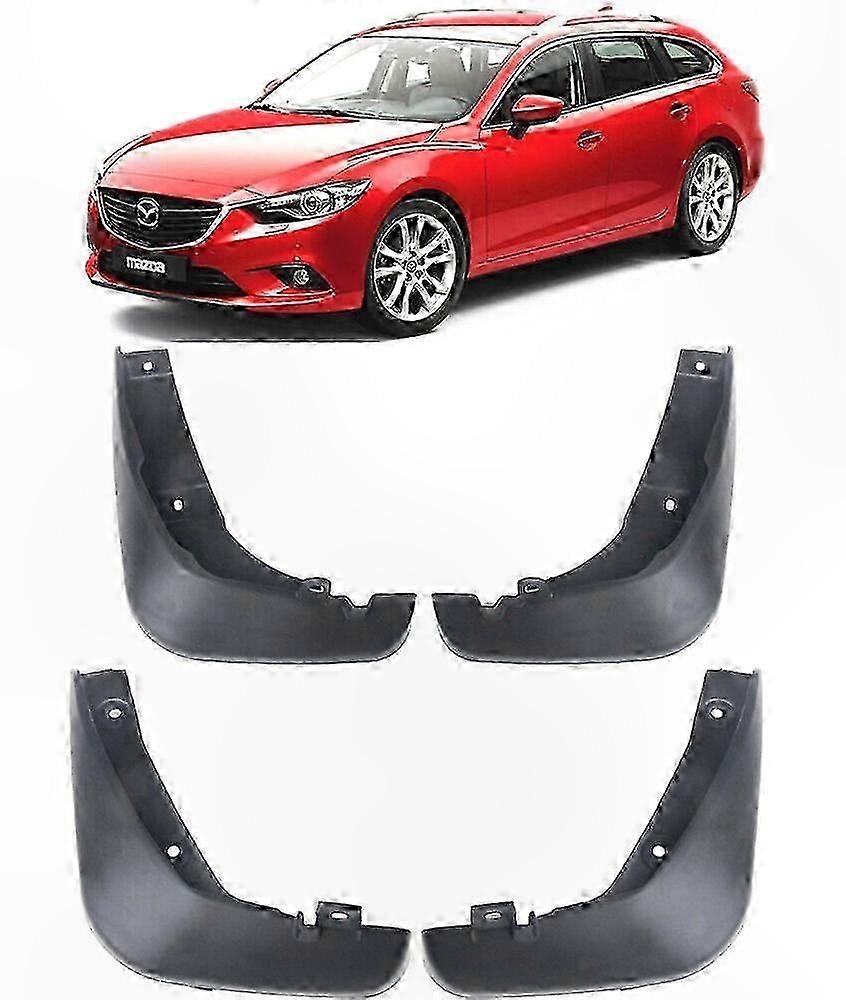 Maßgefertigter Spritzschutz Für Mazda 6 Atenza Kombi 2013-2022, 4-teiliges Set, Schutz Vor Schlamm Und Spritzwasser, Robustes Autozubehör.