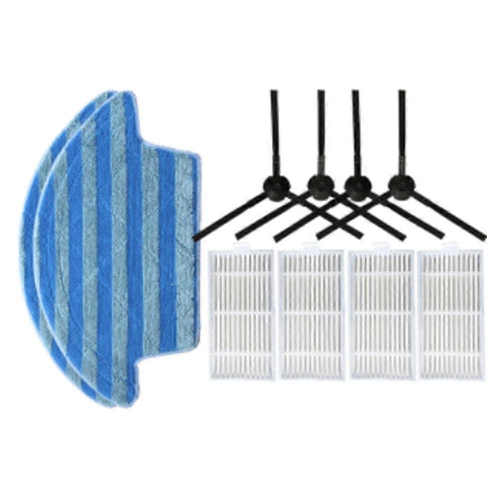 Mikrofaser-fransenmopp + Seitenbürste + Hepa-filter Für V55 Pro Staubsauger, Ersatzteilset, Kompatibles Zubehör Für Die Bodenreinigung, Effiziente Ersatzteile.