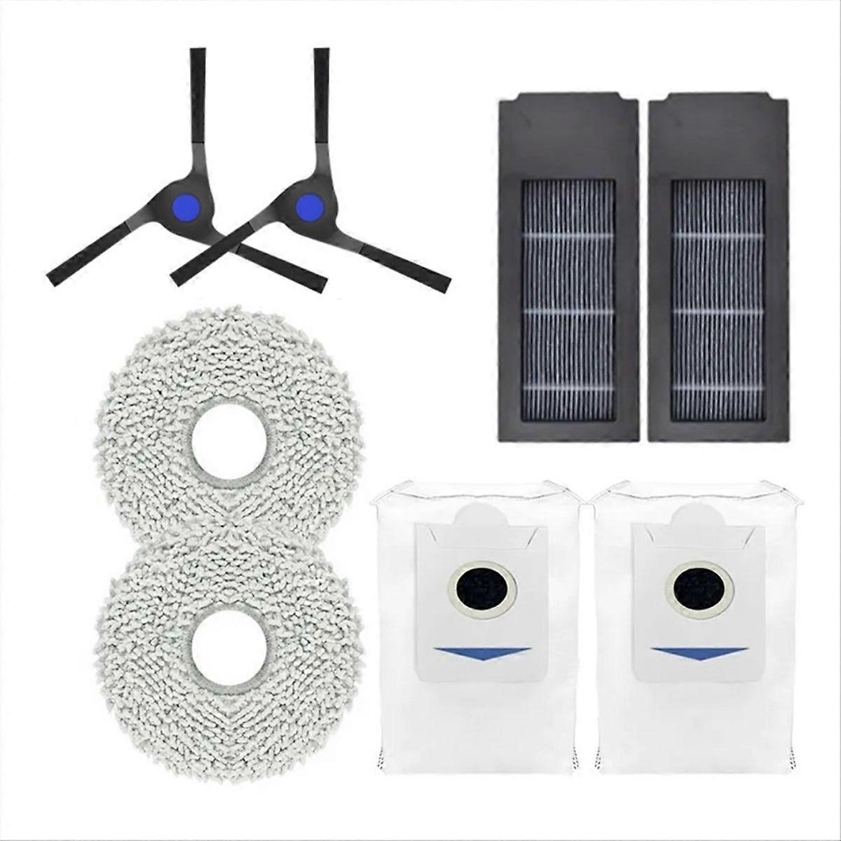 Debot X2 Ersatzteilset: Seitenbürste, Hepa-filter, Wischpads Und Staubbeutel – Komplettes Wartungsset Für Saugroboter, Effizientes Reinigungszubehör