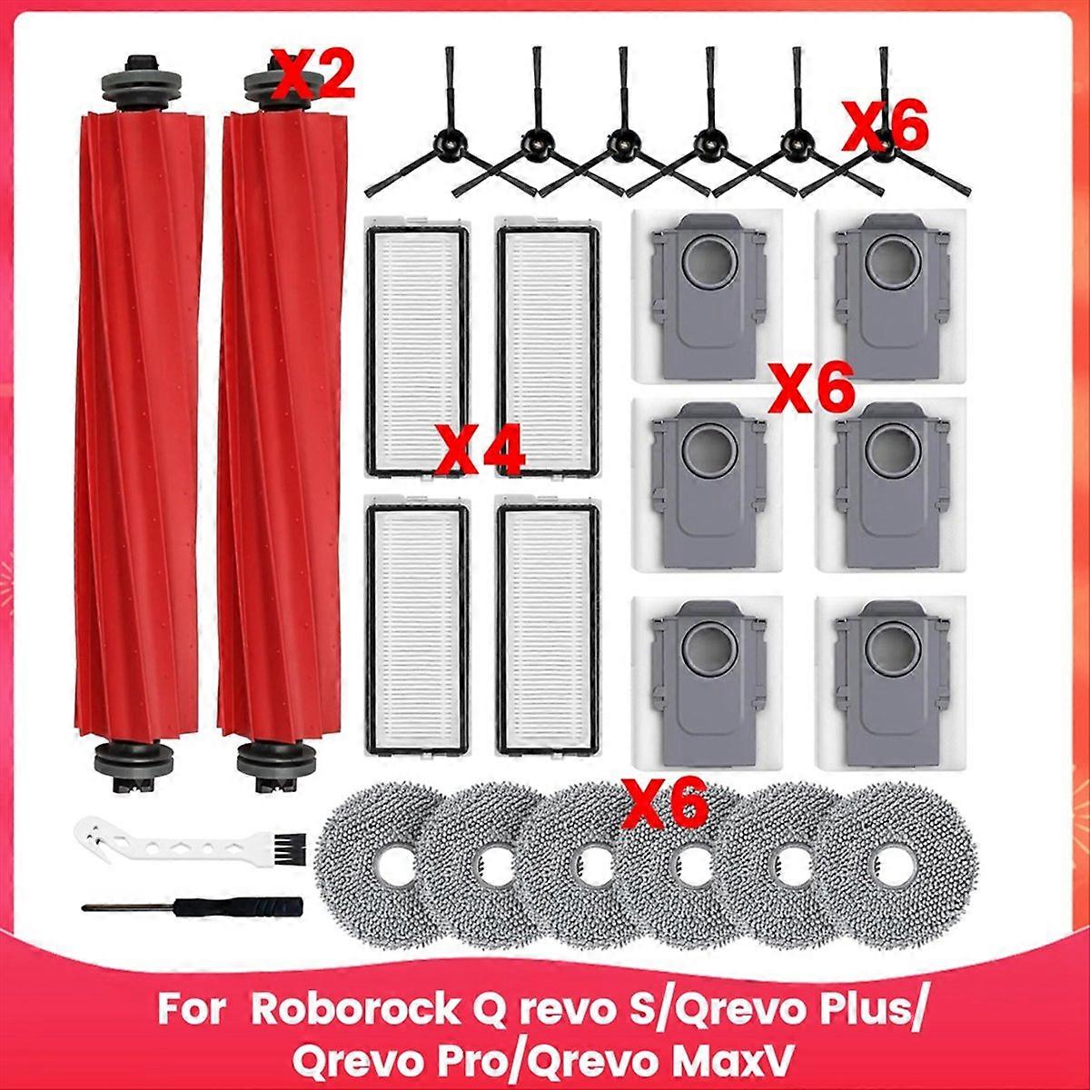 Zentralbürste, Hepa-filter, Mikrofaser-mopp Und Staubbeutel Für Saugroboter – Komplettes Ersatzteilset, Effizientes Reinigungszubehör, Kompatible Ersatzteile, Einfache Wartung, Multifunktionales Set.