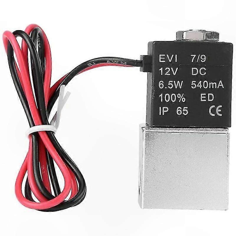 Normalerweise Geschlossenes 2-wege-pneumatik-magnetventil, 1/4 Zoll, Aluminium, 12 V Dc, Für Luft Und Wasser, Maximaler Druck 1,2 Mpa