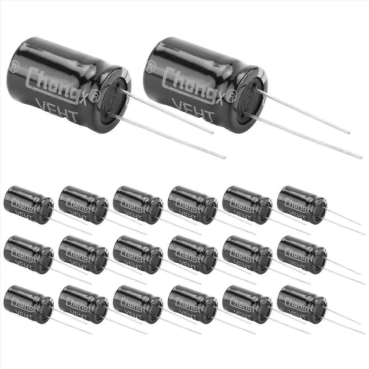 20 Radial-elektrolytkondensatoren 2200µf 25v 13x21mm, Elektronikbauteile-konvolut Für Reparaturen Und Heimwerkerprojekte