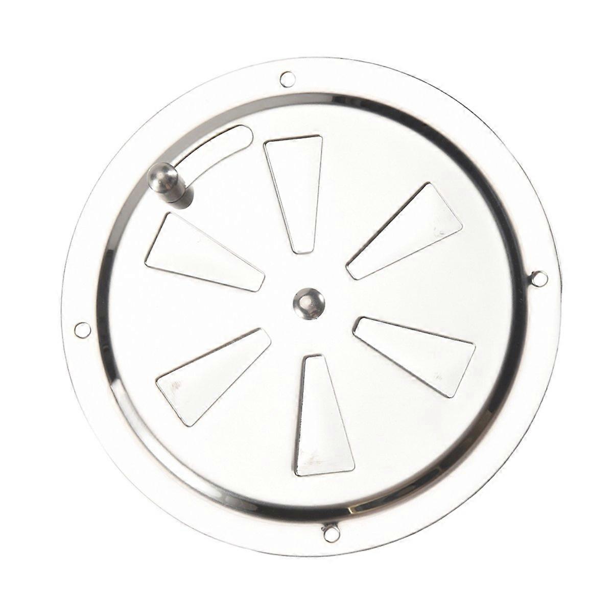 Rundes Lüftungsgitter Mit Seitlichem Griff, Geeignet Für Boote, Wohnmobile Und Wohnwagen, Schwarze Kunststoffabdeckung, 90 Mm, 2 Stück