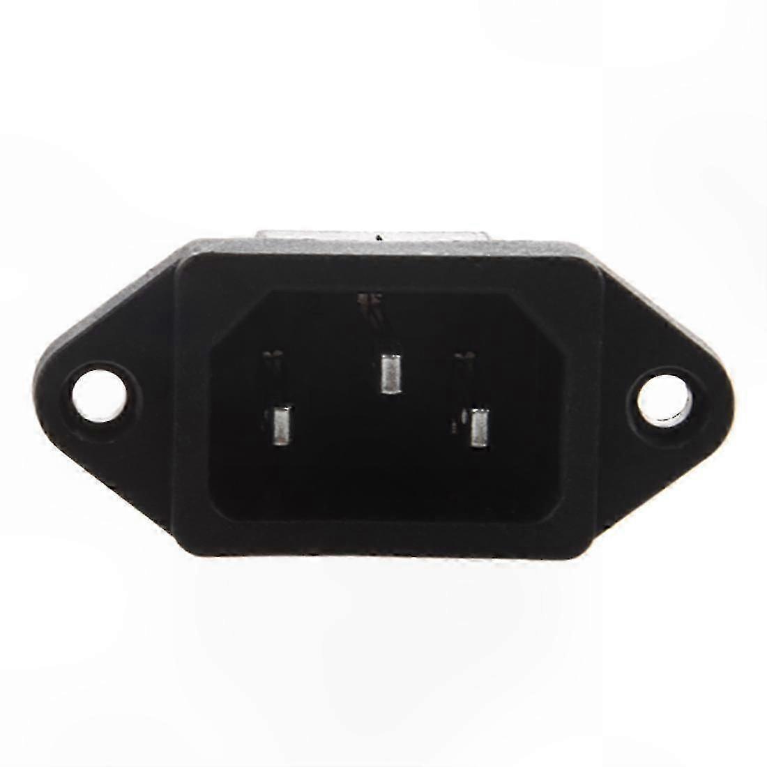 Leiterplatten-stromeingangsanschluss Für Die Frontplattenmontage, 3-poliger Stecker Für Iec 320 C14-stecker, Industriebuchse.