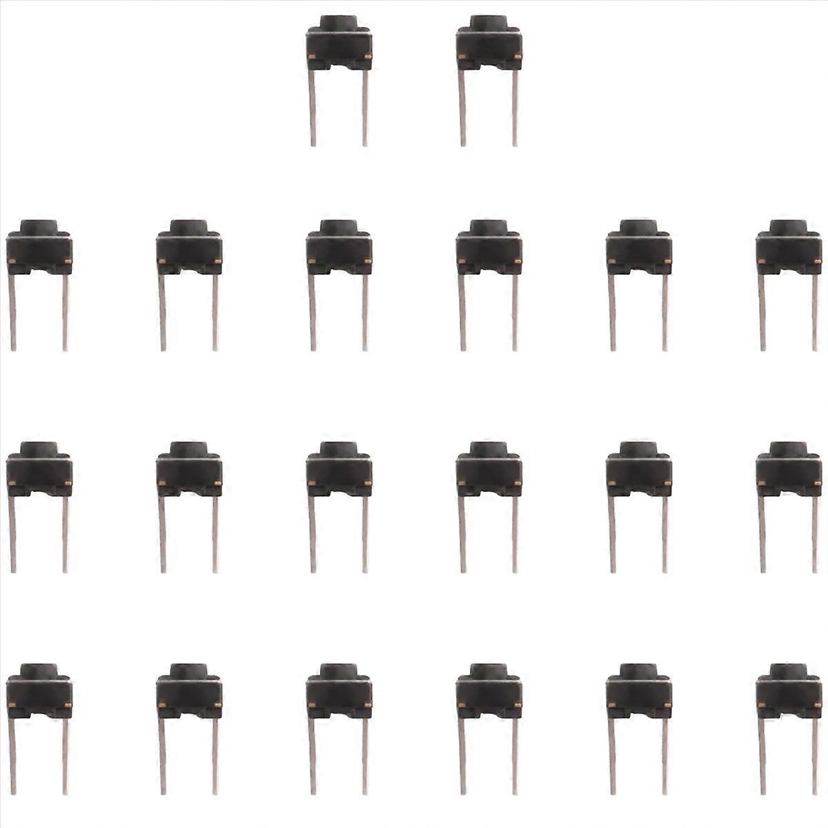 20 Taktile Taster (6 X 6 X 5 Mm), 2-poliger Dip-schalter, Für Durchsteckmontage, 20er-packung