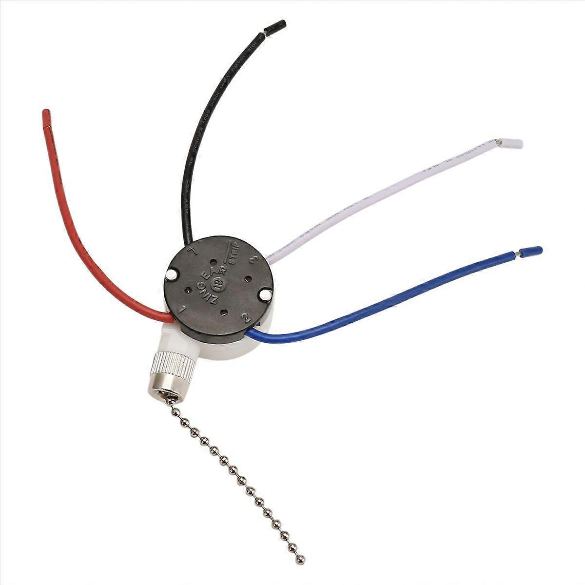 3er-pack Zugschalter Für Ventilatoren, Modell Ze-208s E89885, 3 Geschwindigkeitsstufen, 4-adrig, Zugschalter Für Licht, Dreierpack