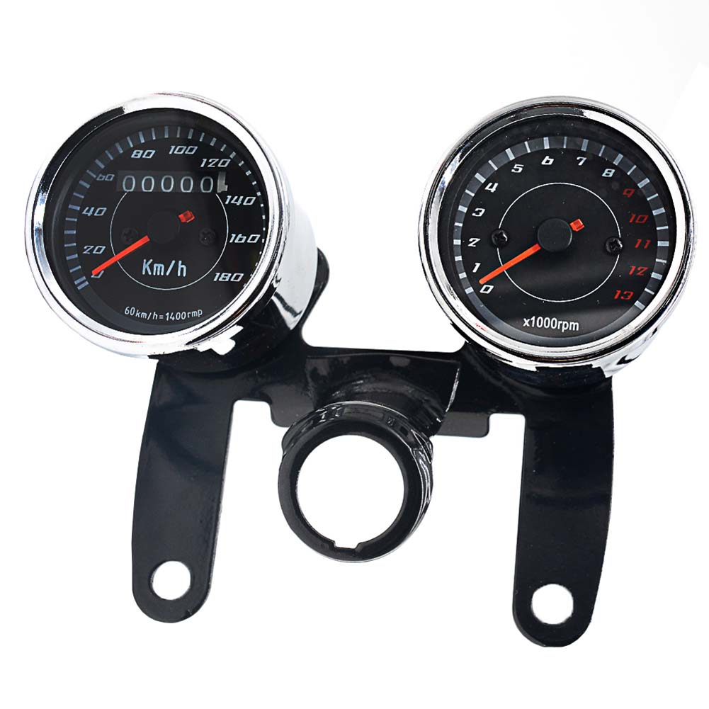 Universeller 2-in-1-motorradtacho Mit Led-hintergrundbeleuchtung, Geschwindigkeits- Und Drehzahlmesser, Armaturenbrettanzeige