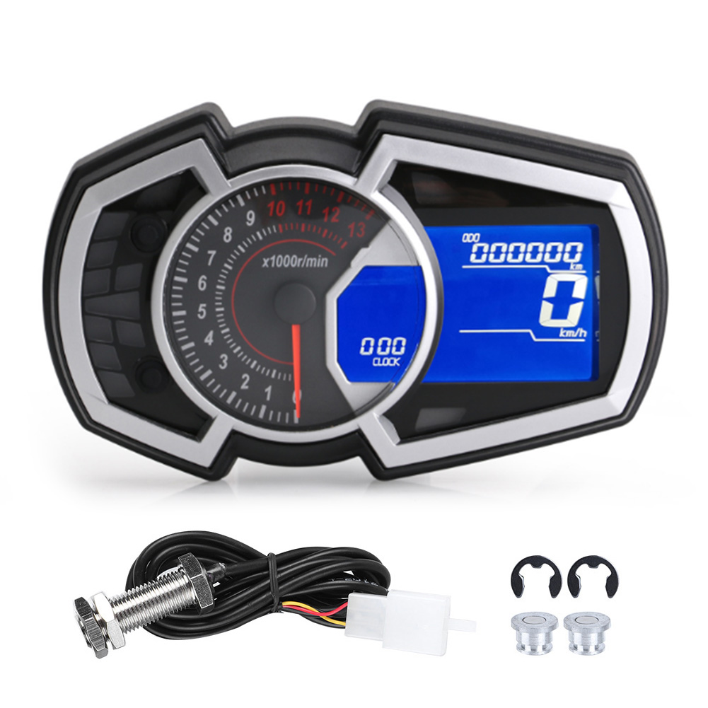 Universeller Mechanischer Lcd-motorradtacho – Kilometerzähler/drehzahlmesser Für 1-, 2- Und 4-zylinder-motoren